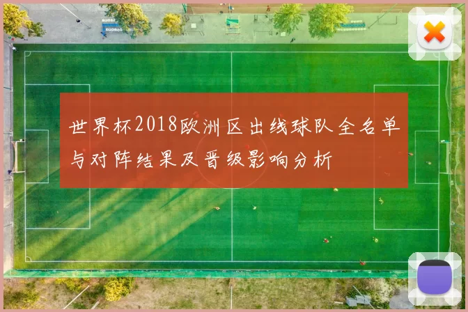 世界杯2018欧洲区出线球队全名单与对阵结果及晋级影响分析